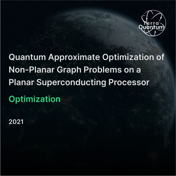 Quantum Approximate Optimization of Non Planar Graph Problems on a Planar Superconducting Processor